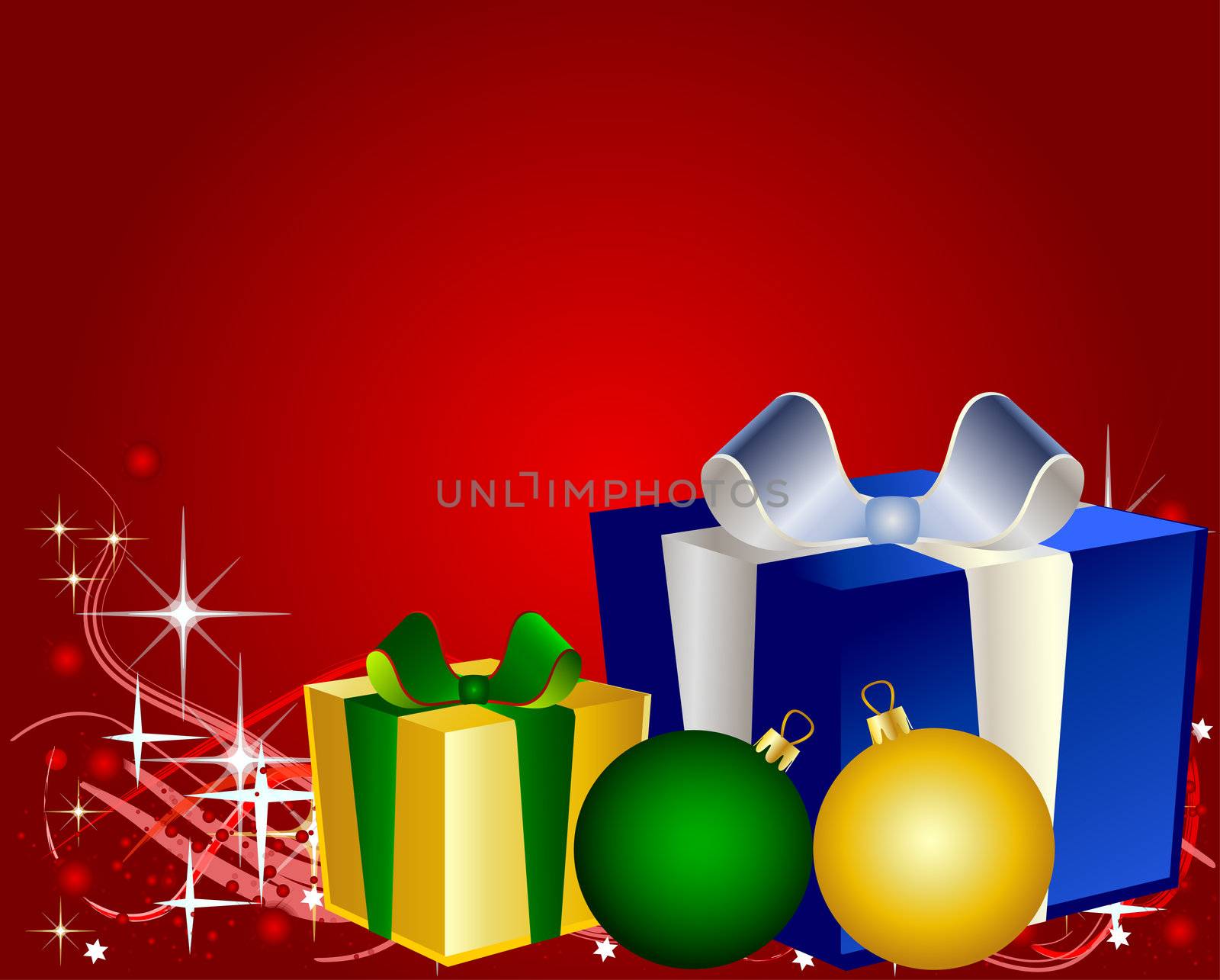 colorful christmas background by peromarketing