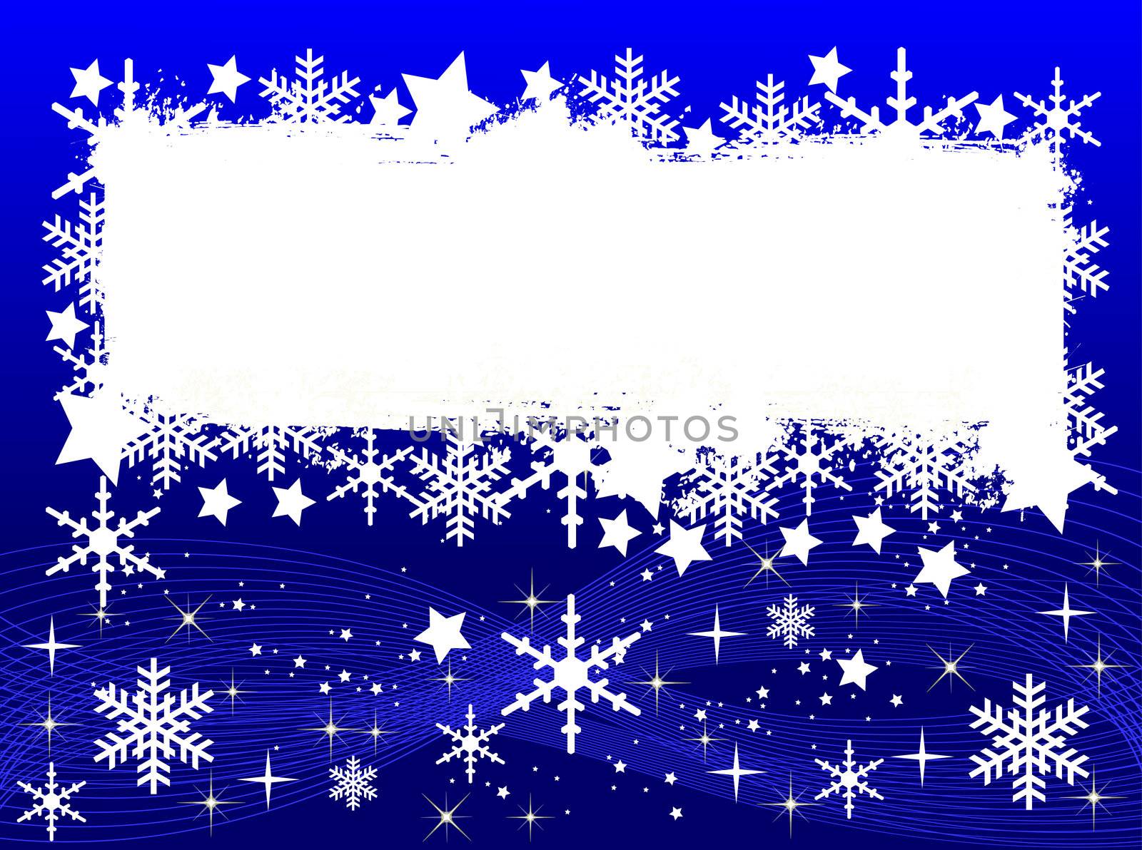 blue christmas background- space for your text