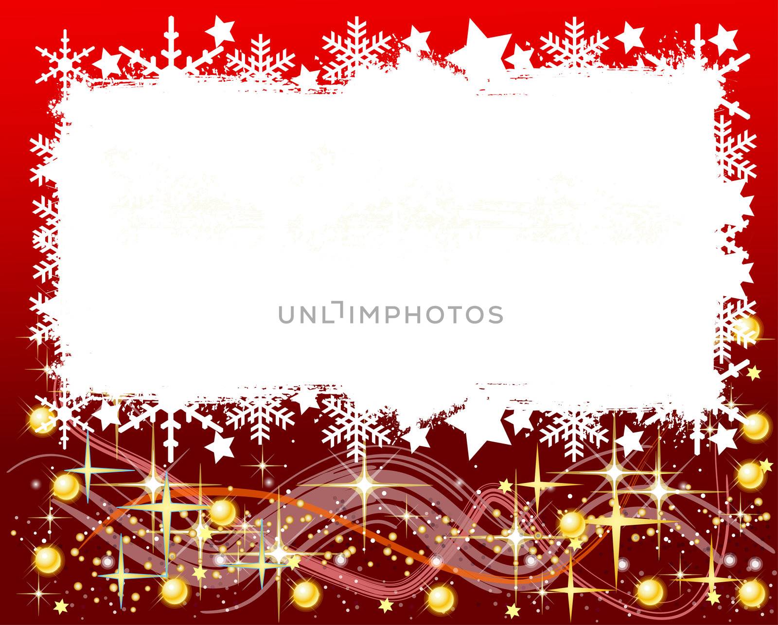 red christmas background- space for your text