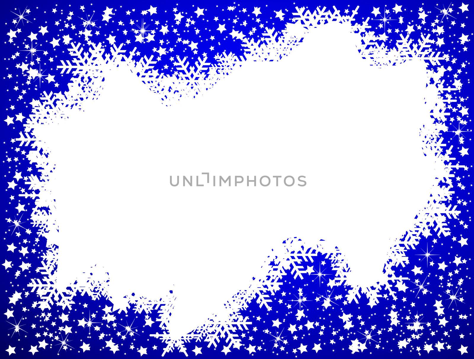 blue christmas background- space for your text by peromarketing