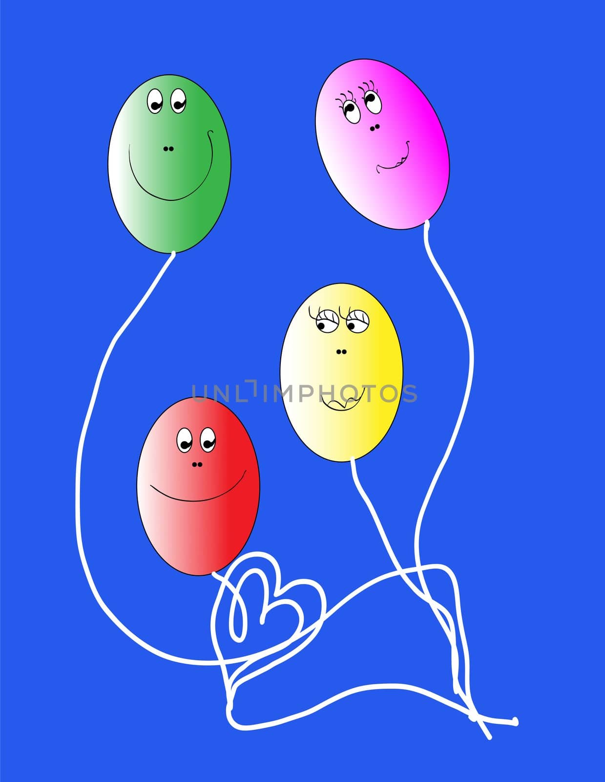 Eggs are colored like a balloon by Larisa13