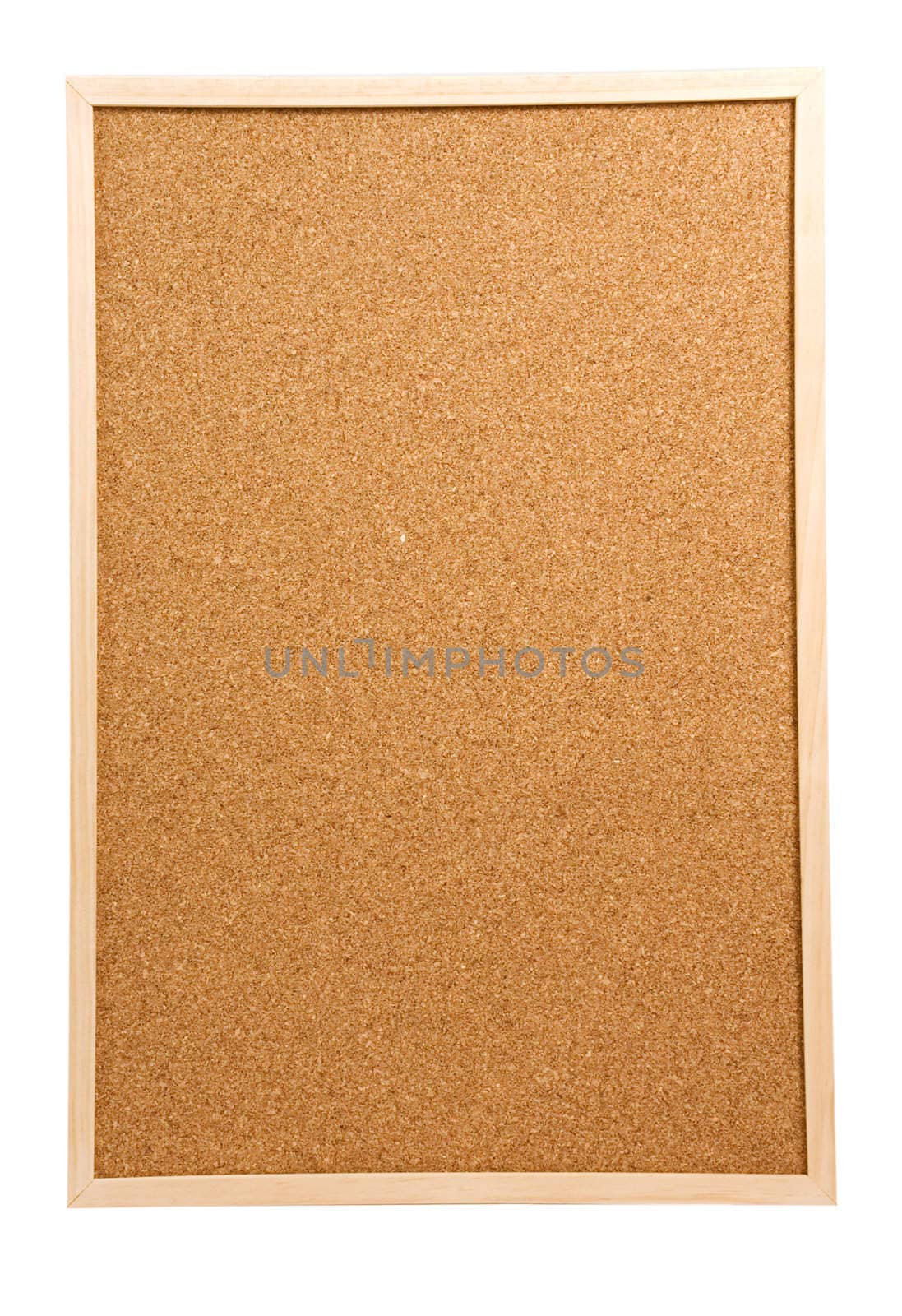 Empty memo board on white background  by ladyminnie