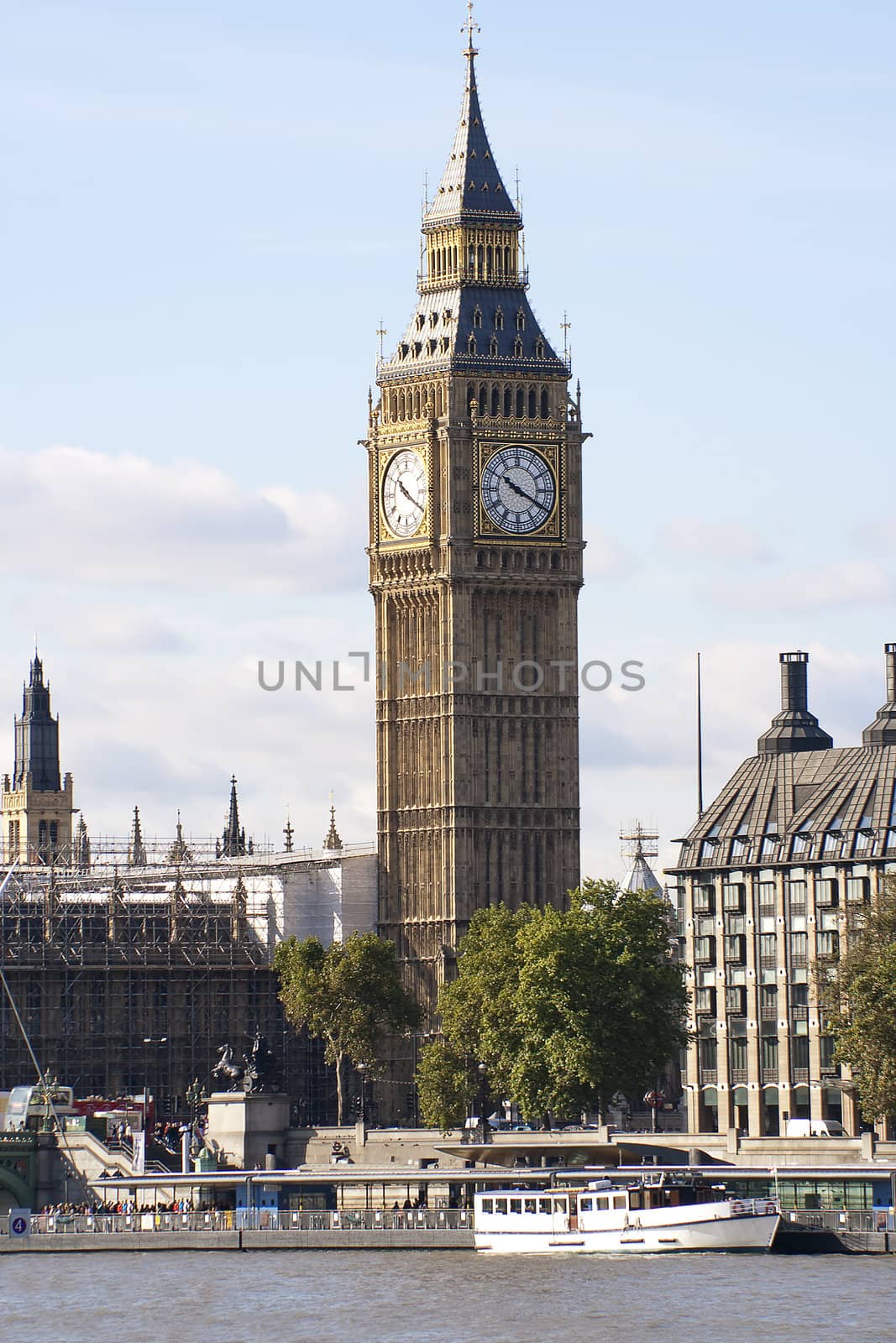 View of the Big Ben Tower in London