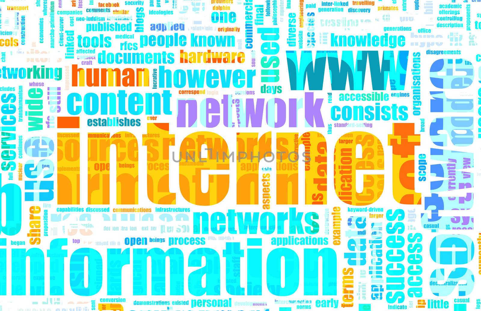 Internet Technology Tag Cloud Creative Background