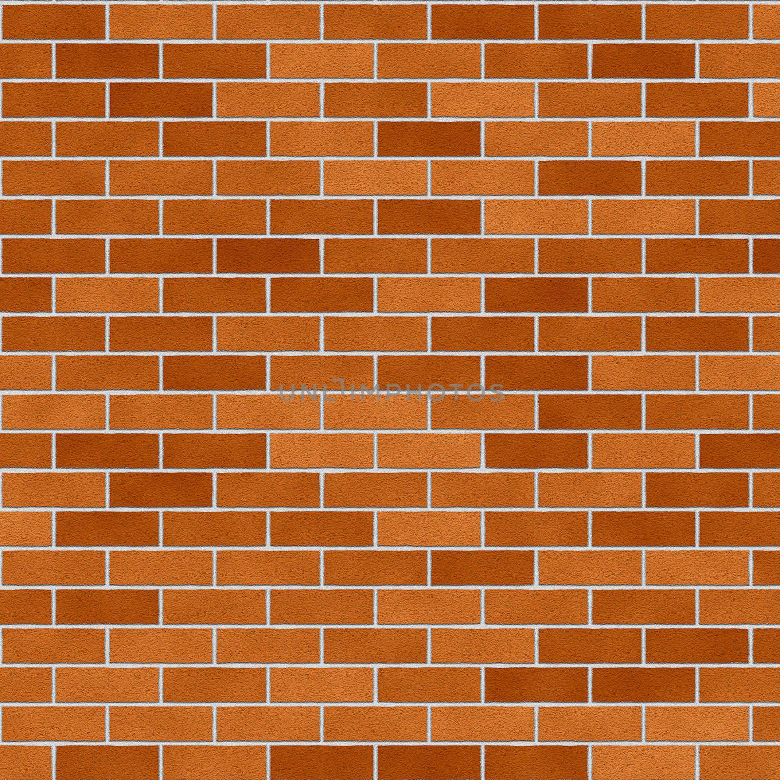 Bricks pattern texture in shades of orange