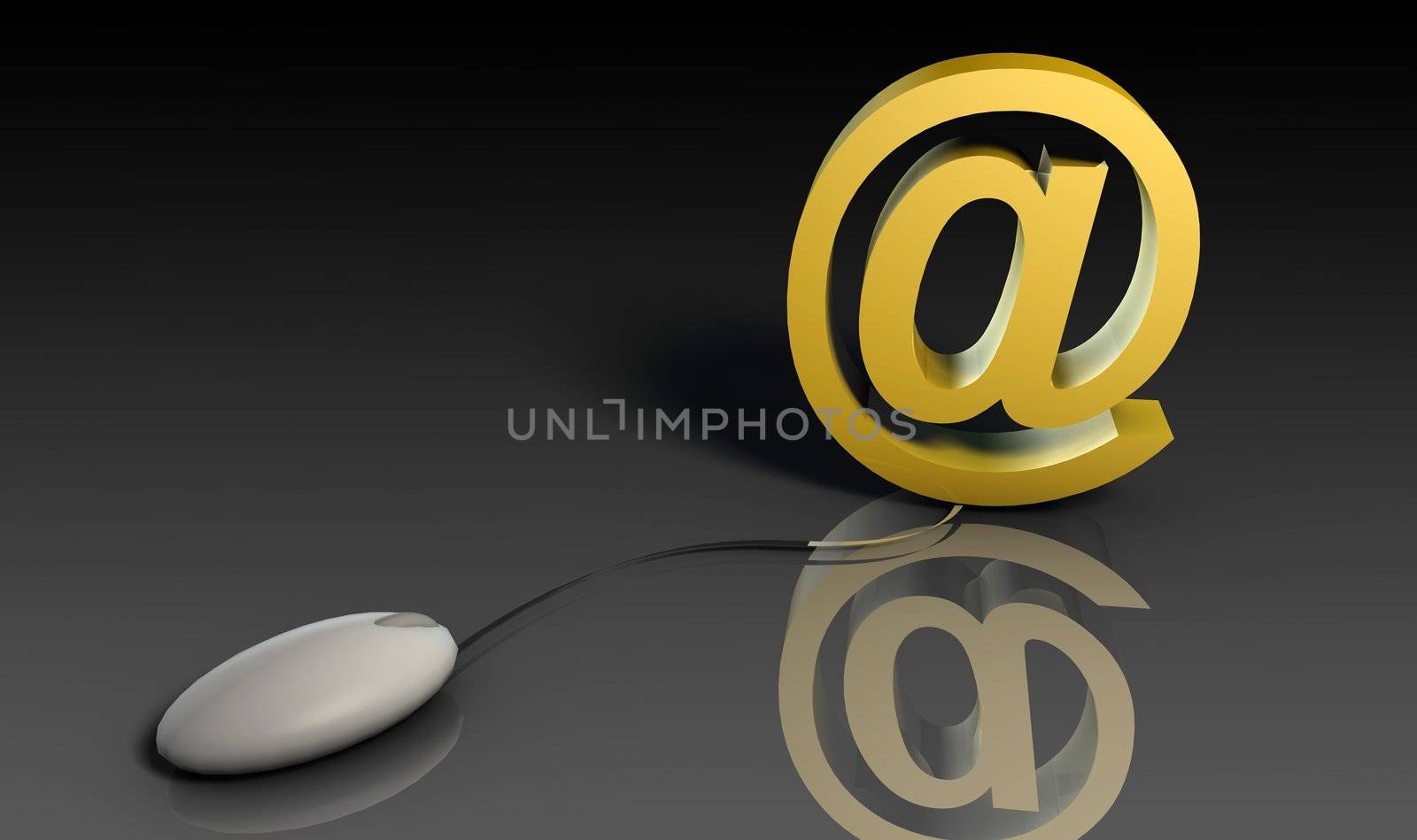 Web Email Using Internet and Mouse in 3d