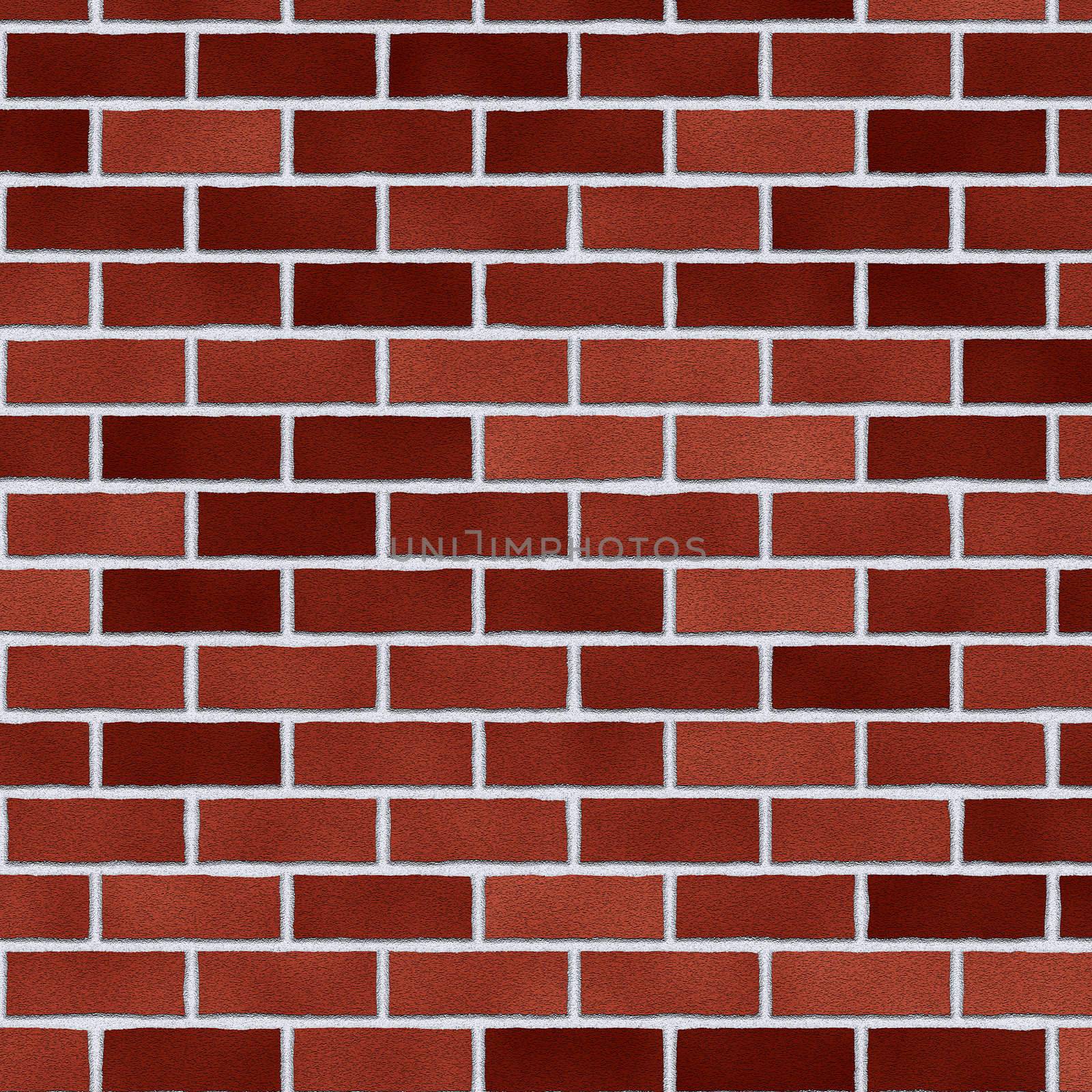Brick pattern texture in shades of red