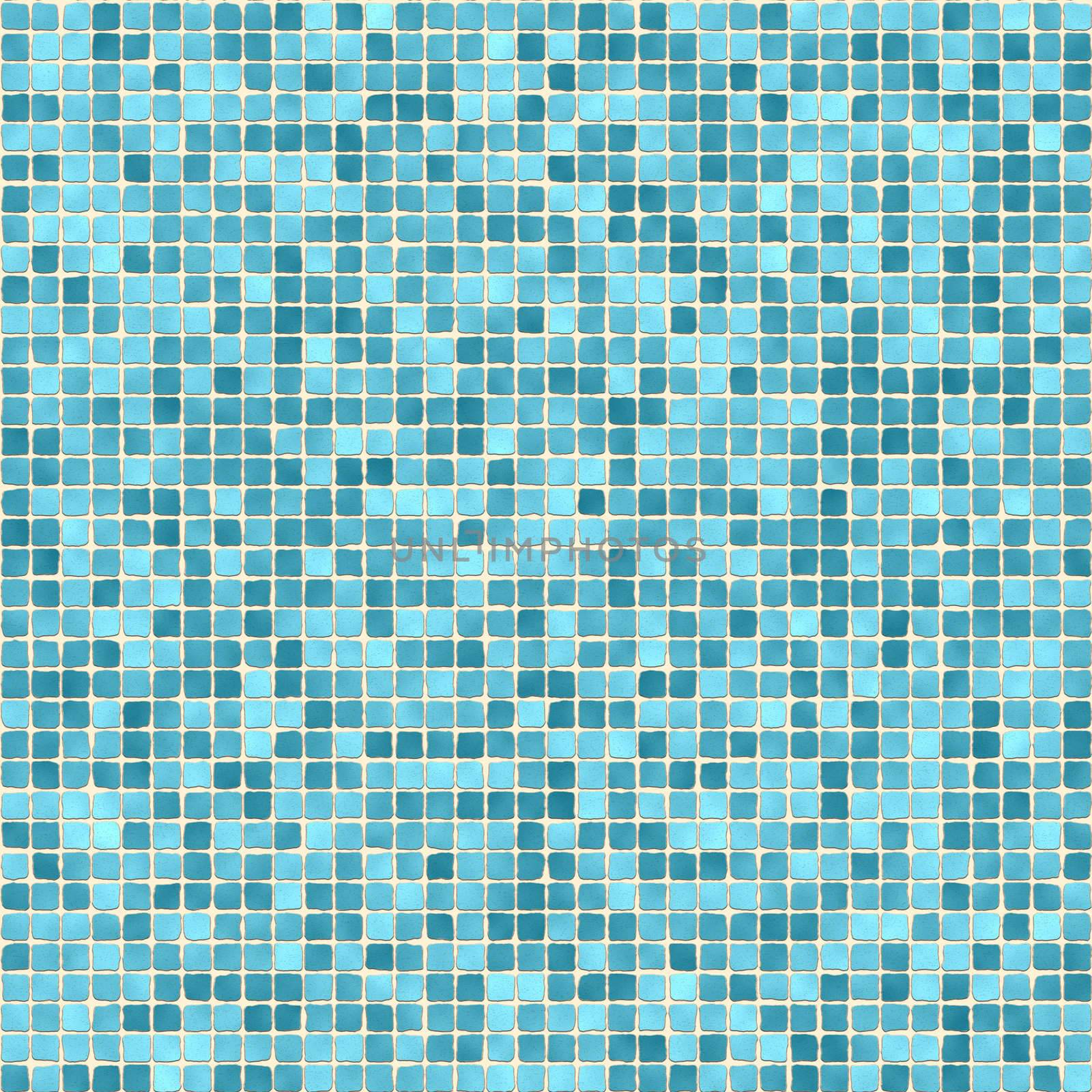 Small green tiles texture common in swimming pools