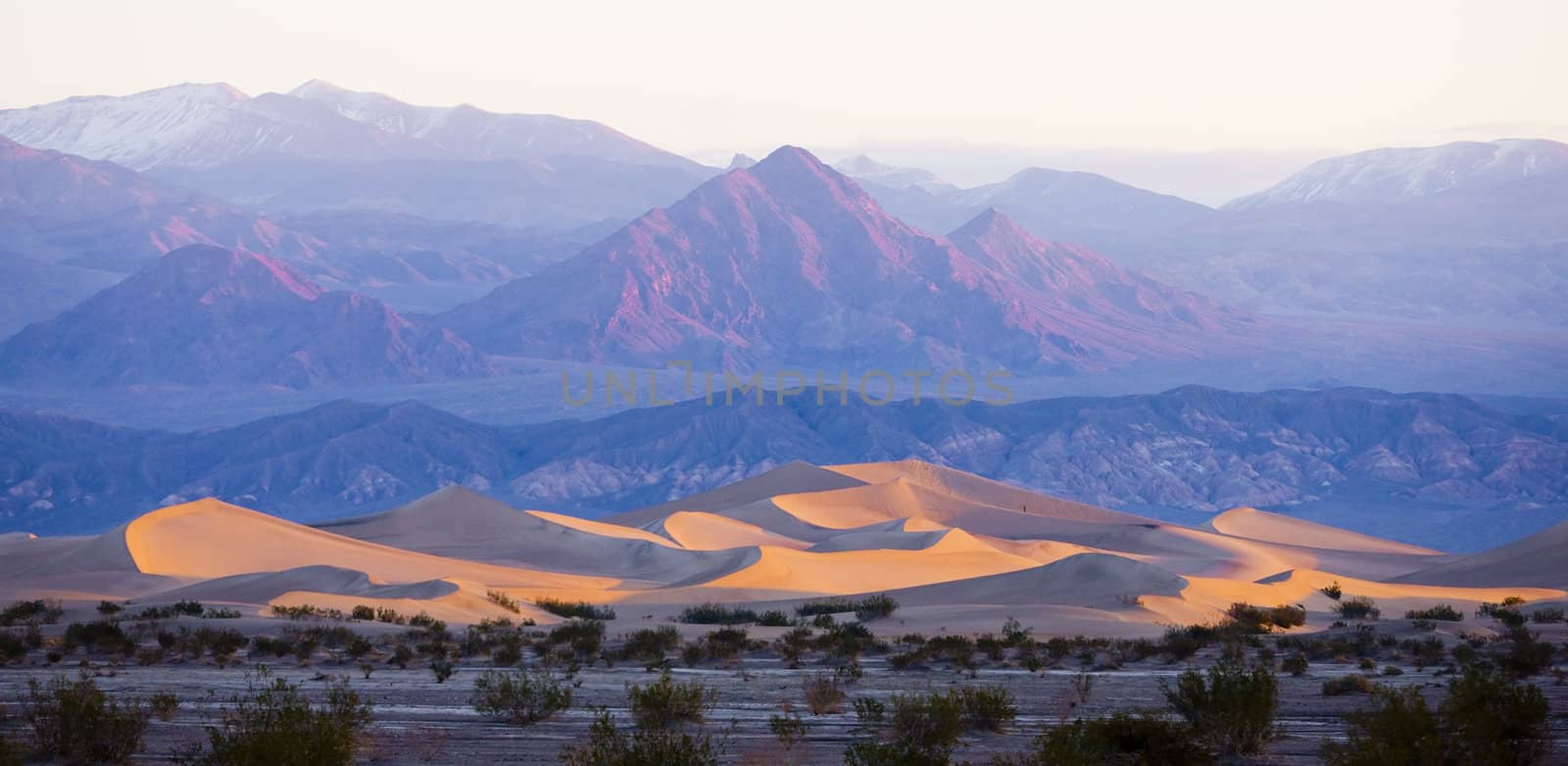 Stovepipe Wells sand dunes, Death Valley National Park, Californ by phbcz