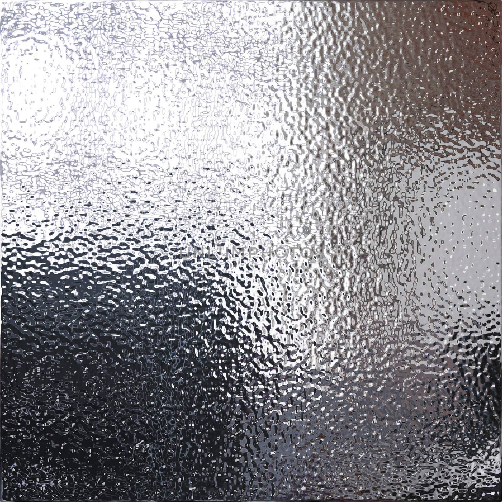 Metallic corrugated texture in silver tones