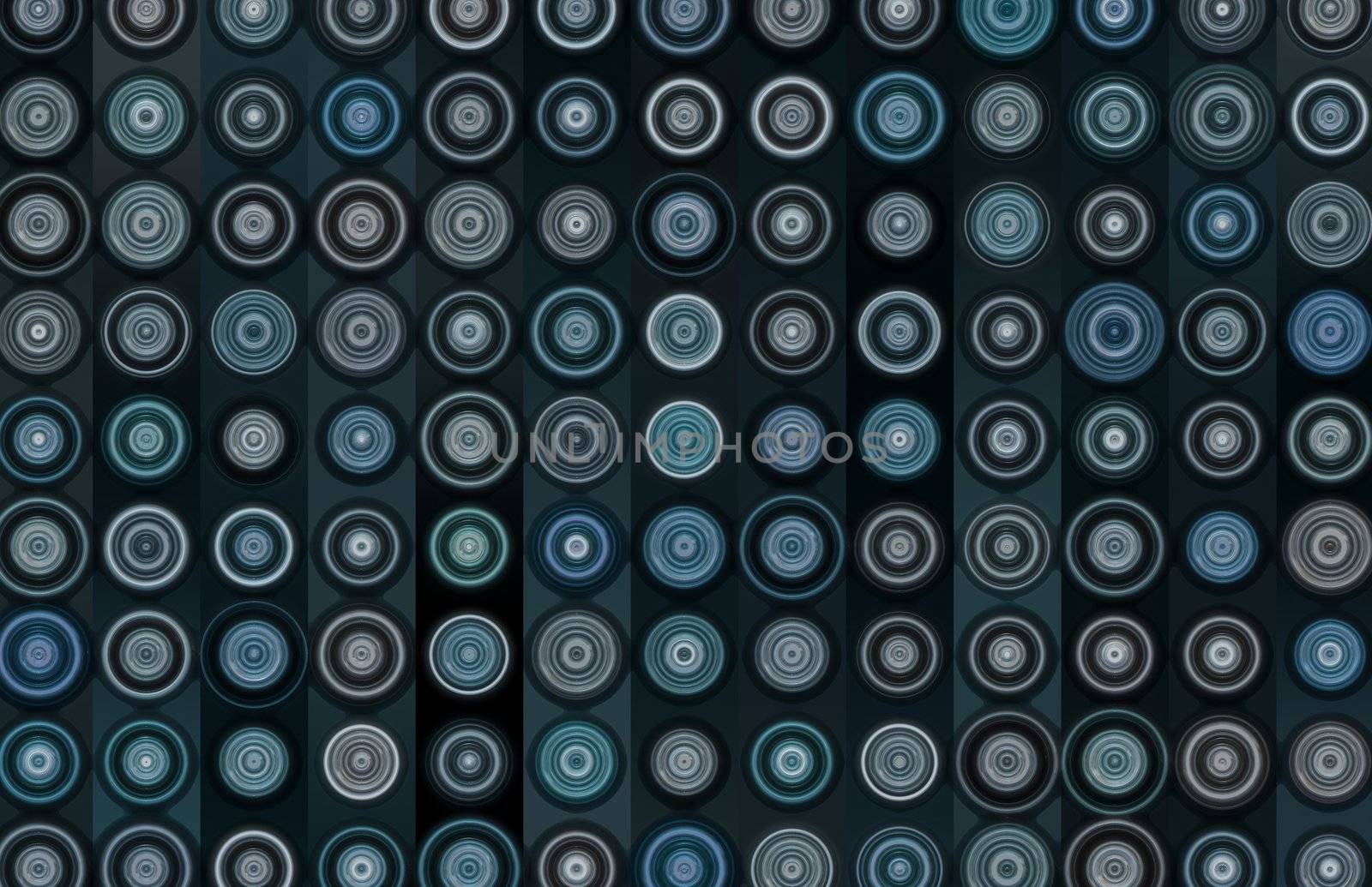 Blue Grunge Background With a Circles Art