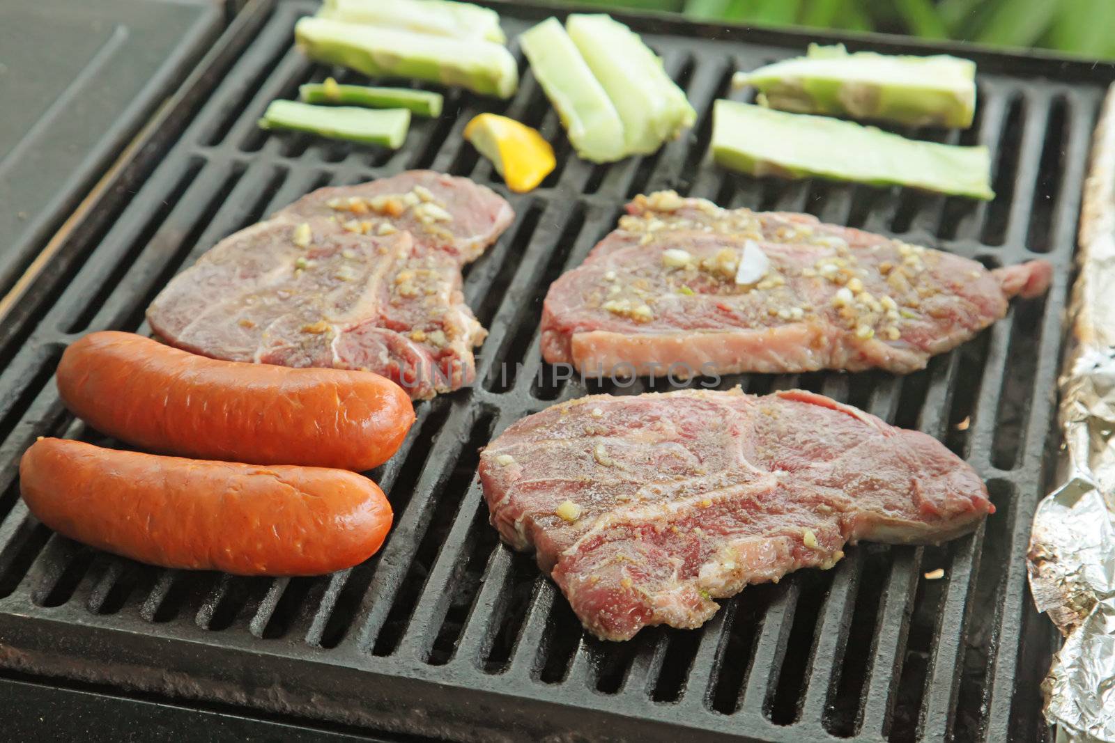 Barbecue Meat Raw and Ready for Cooking