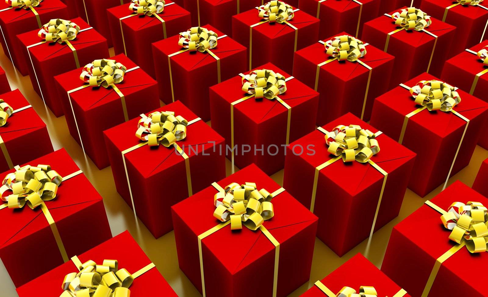 Presents Abstract Gift Box Background in 3d