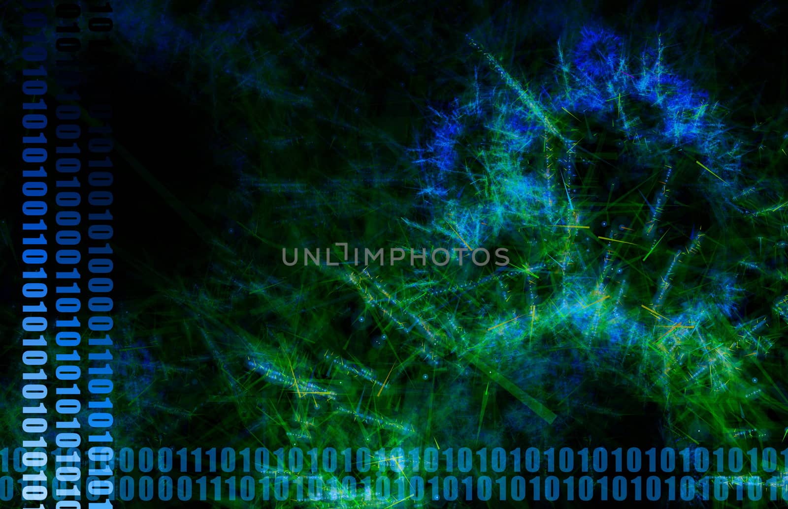 Blue World Wide Web Abstract by kentoh