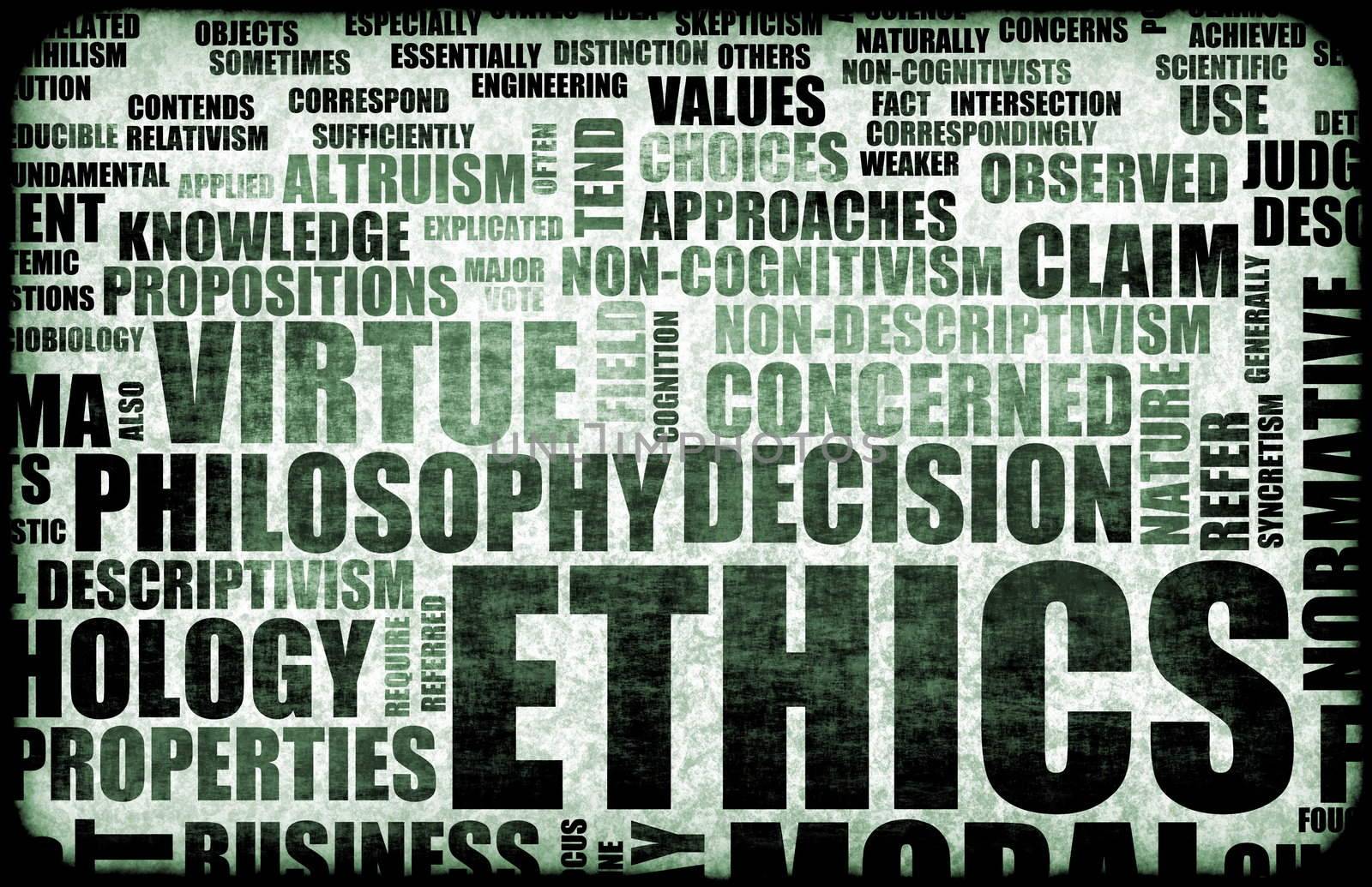 Ethics Concept Idea as a Background Illustration