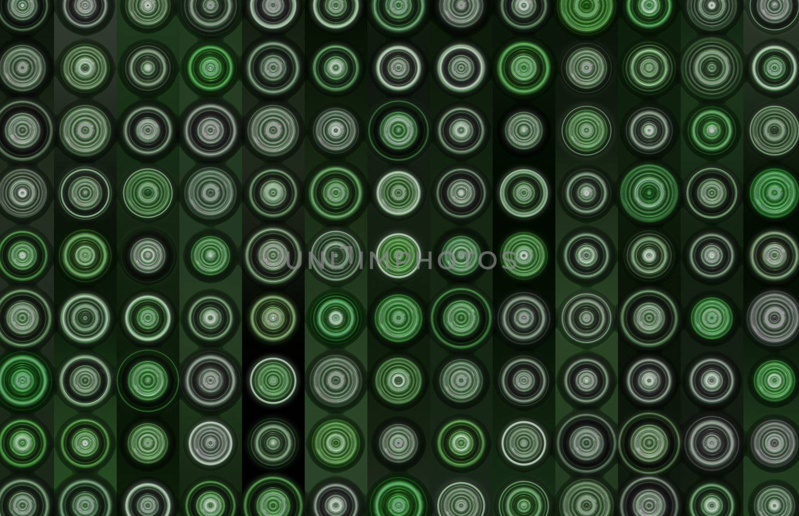 Green Grunge Background With a Circles Art