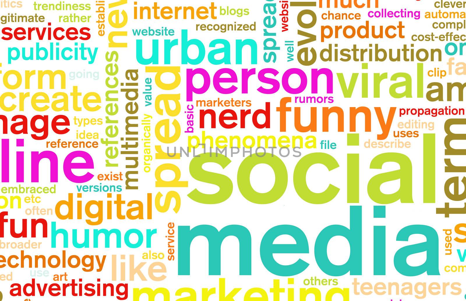 Social Media Concept as a Abstract Background