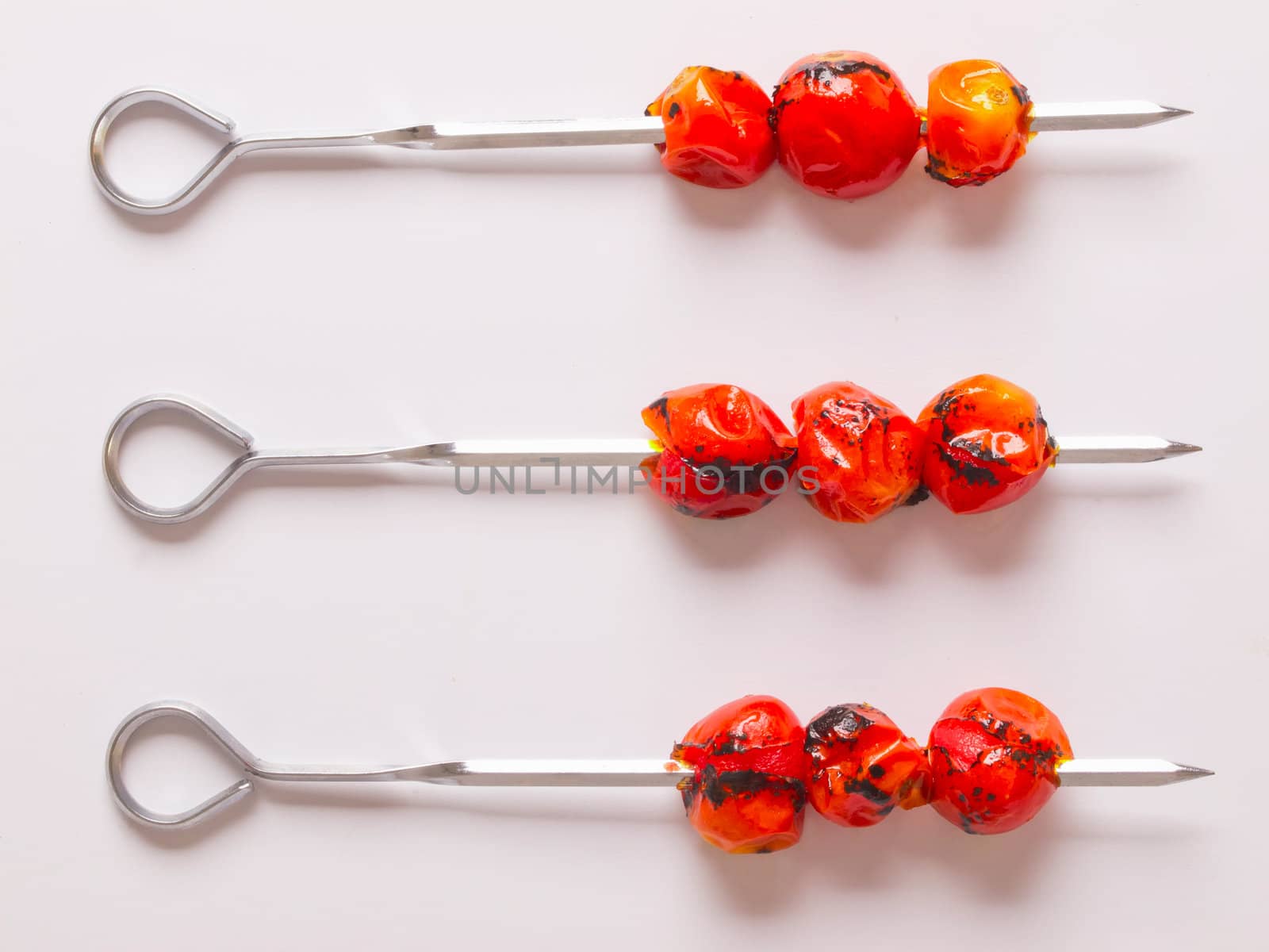 grilled cherry tomato skewers