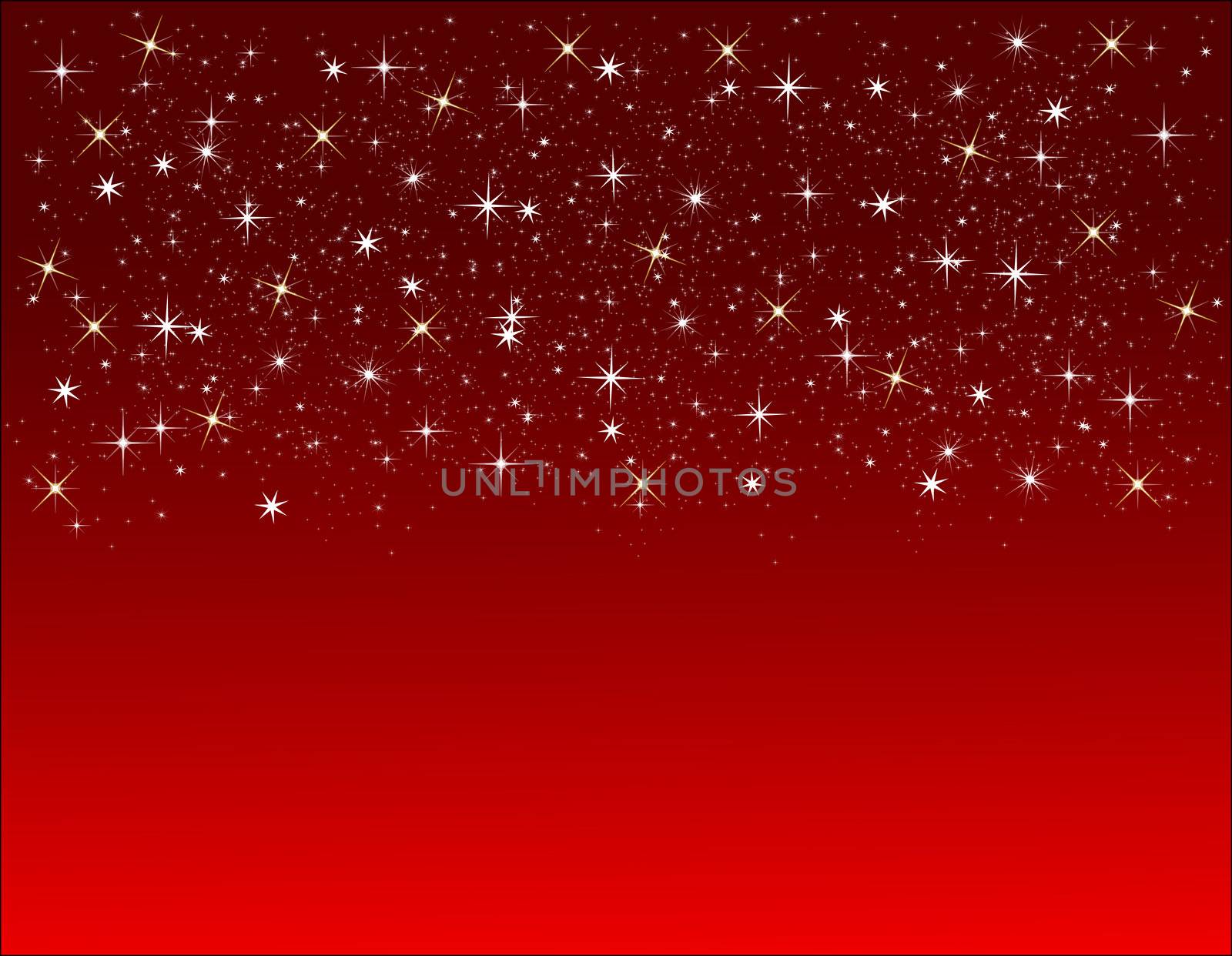 illustration of a red star background