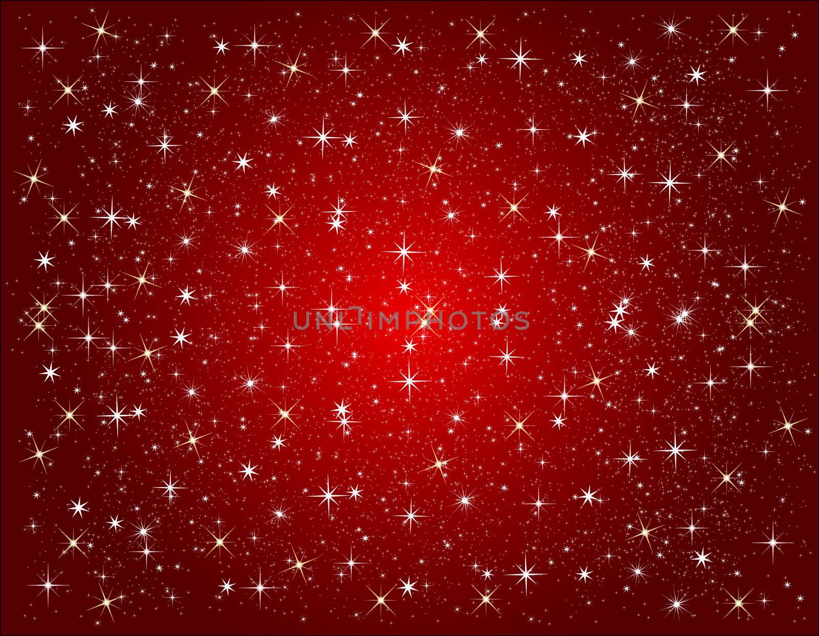 illustration of a red star background