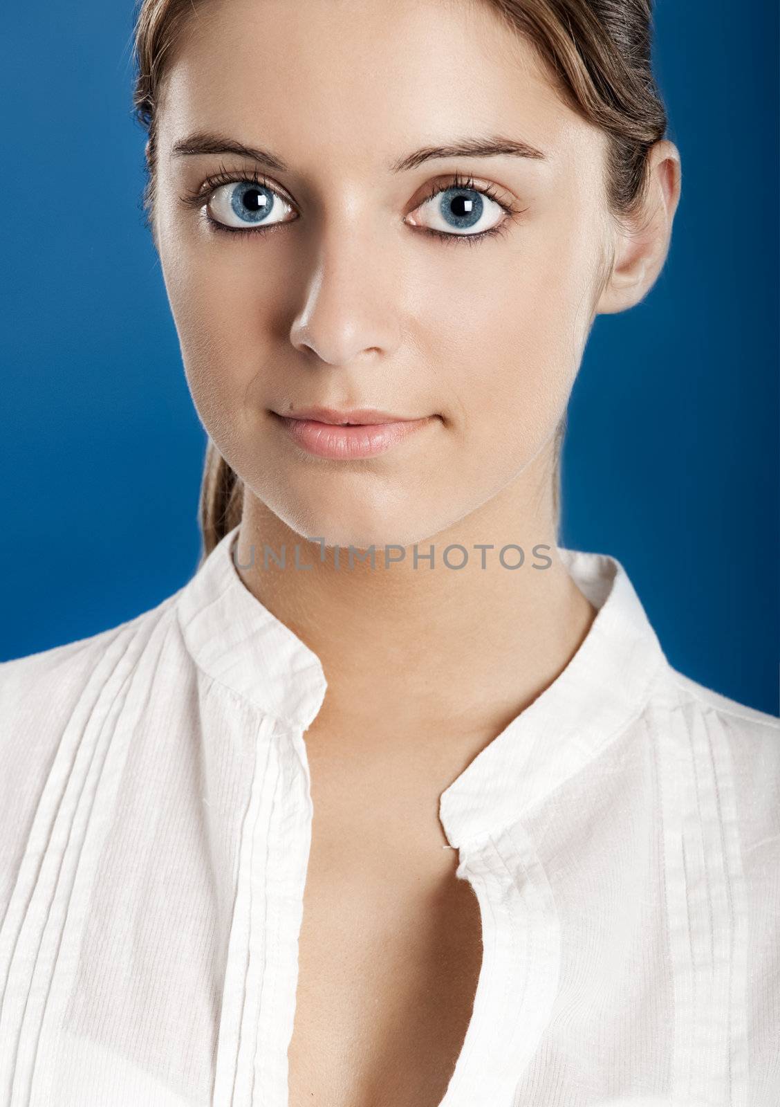 Close-up portrait of a Fresh and Beautiful young woman