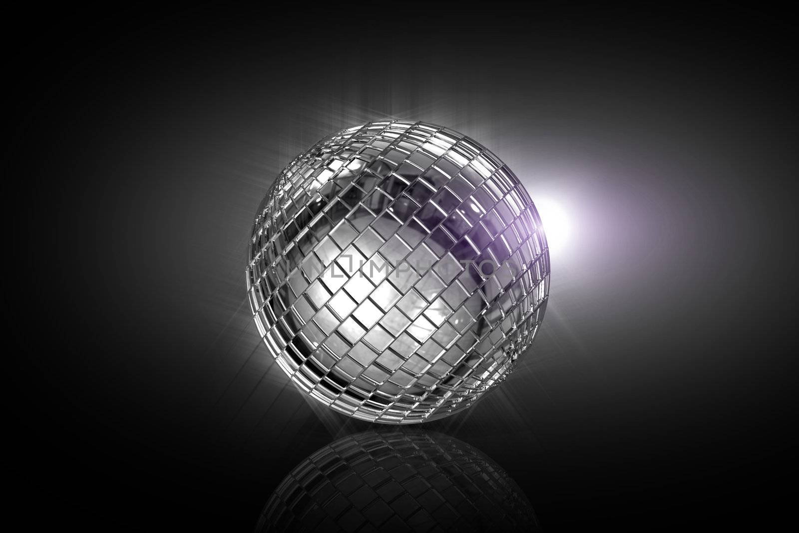 Rolling disco ball  by woodoo