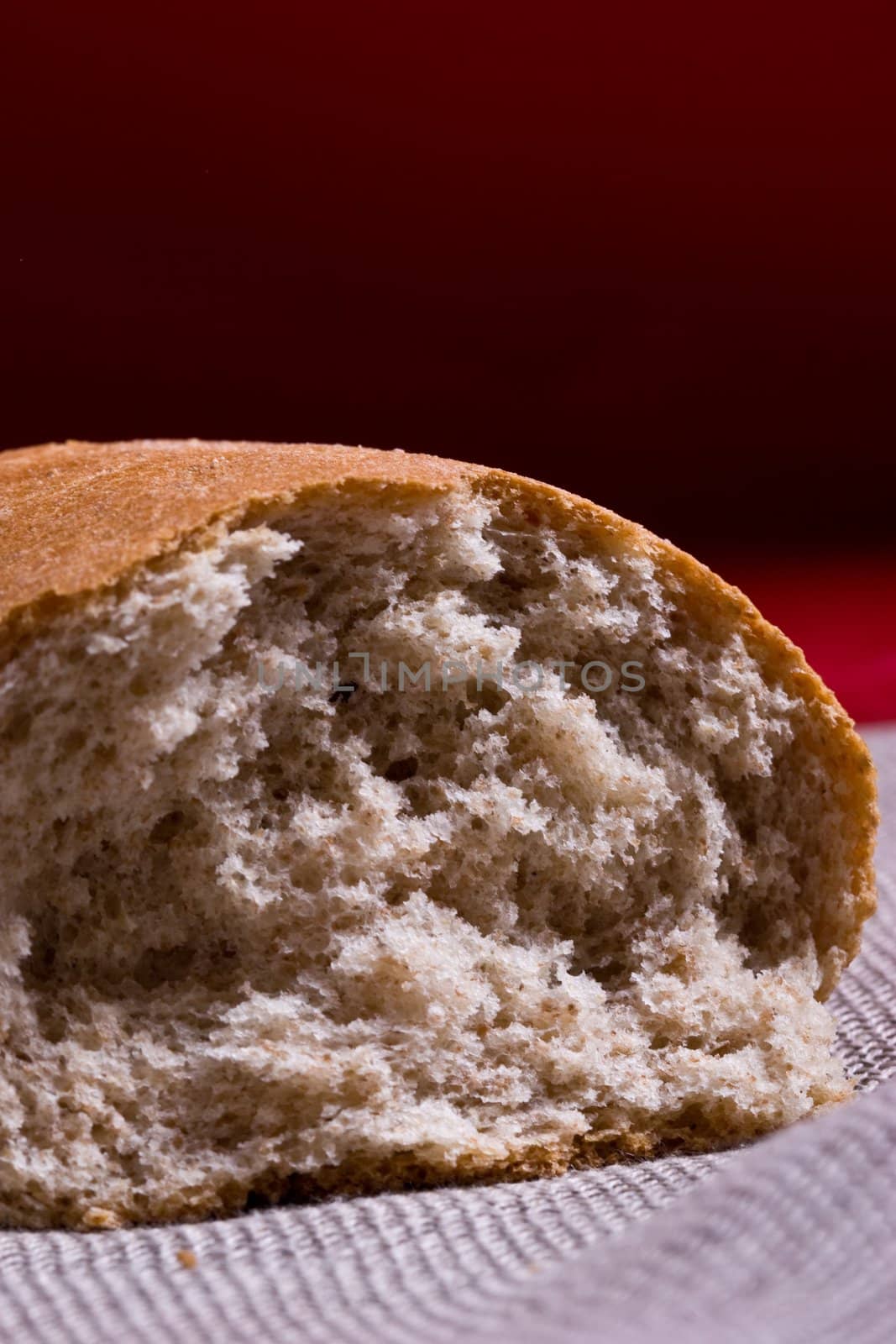 bun, macro picture, soft part of bread