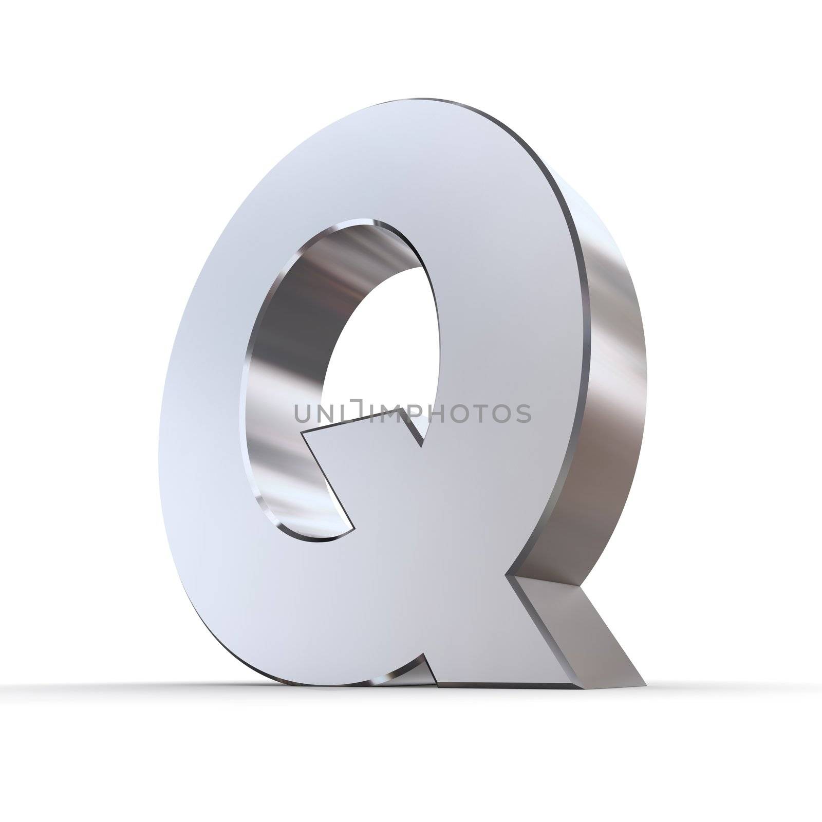 Shiny Letter Q by PixBox