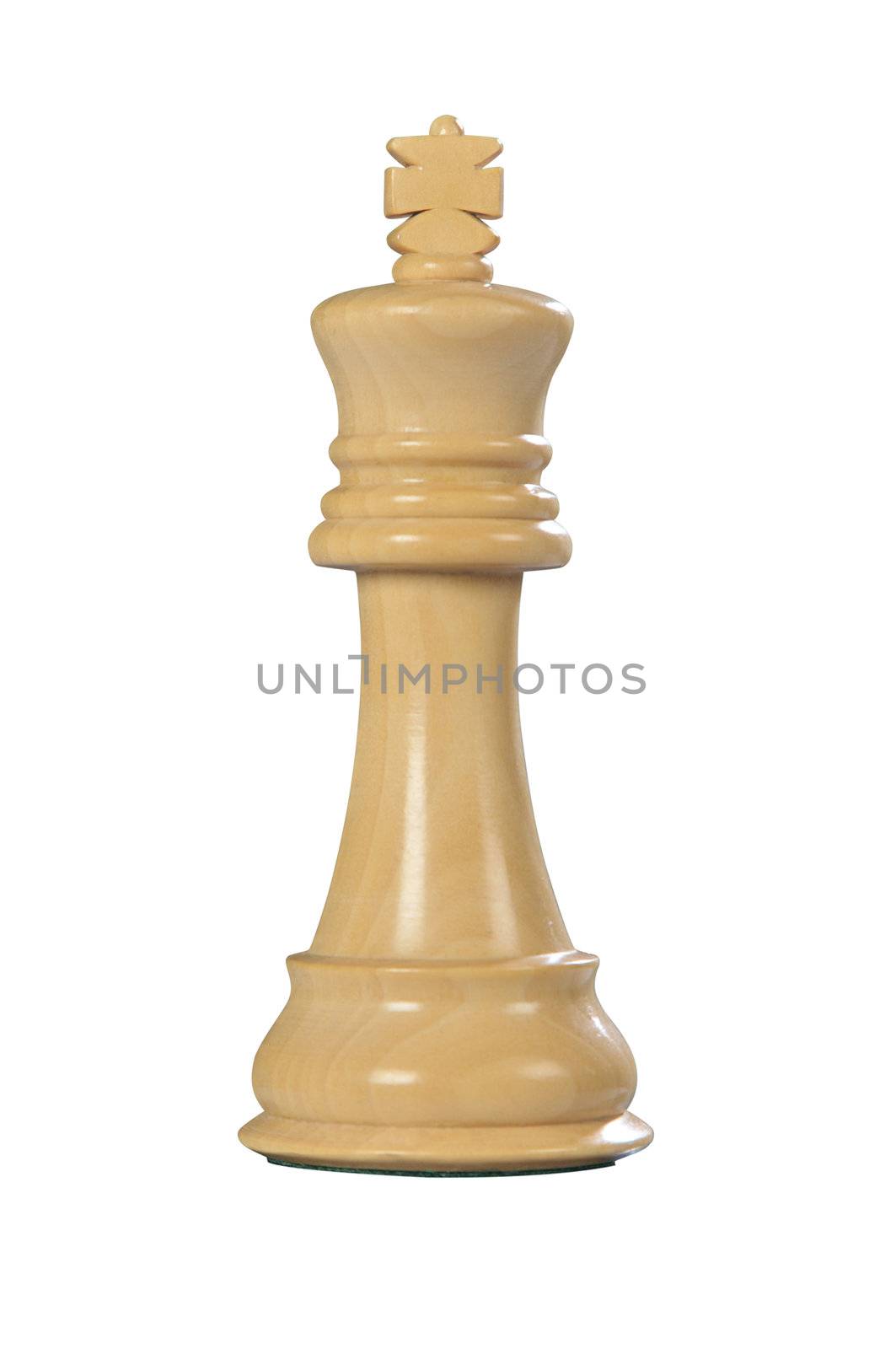 Wooden Chess: King (White) by dyoma