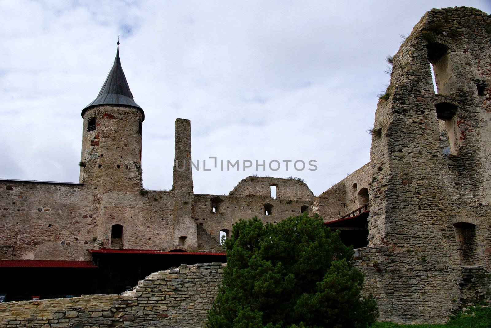  Estonia. Haapsalu. Ruins of a castle . 13 century