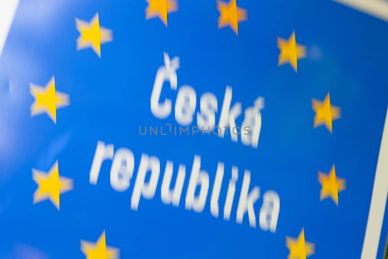 sign at the border of Czech Republic