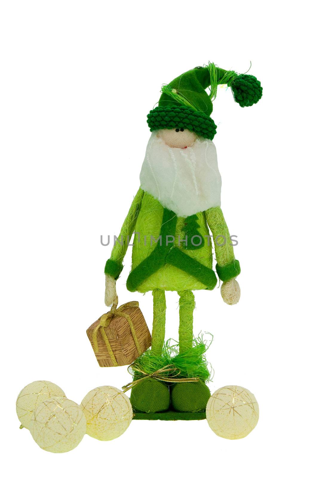 This is a picture of green santa
