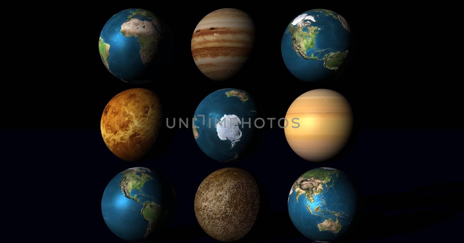 five world and four planets