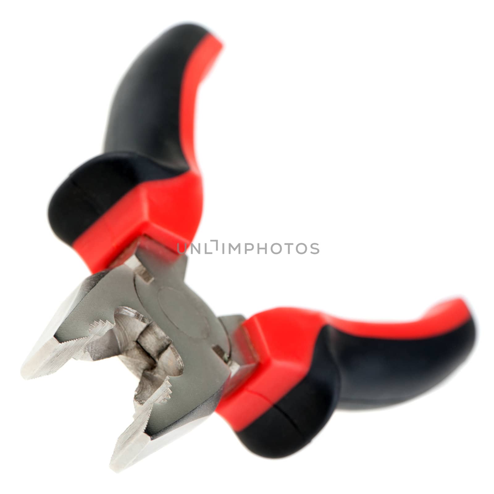 Pliers. The manual tool. Isolated on white background