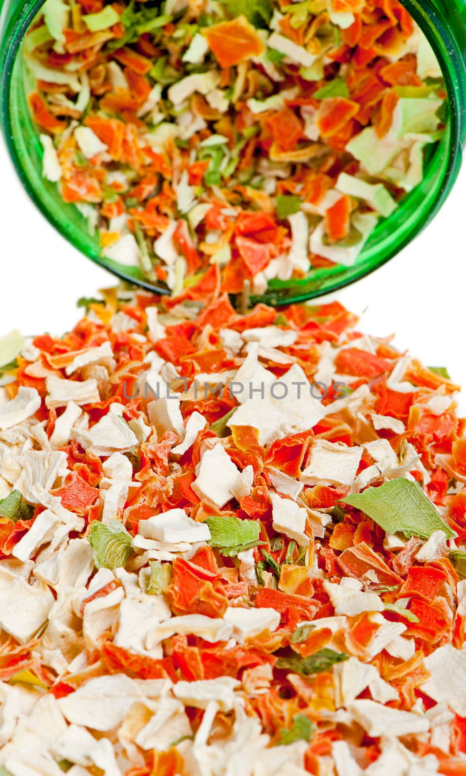 Dry spices. A set of colour dried seasonings isolated on a white background