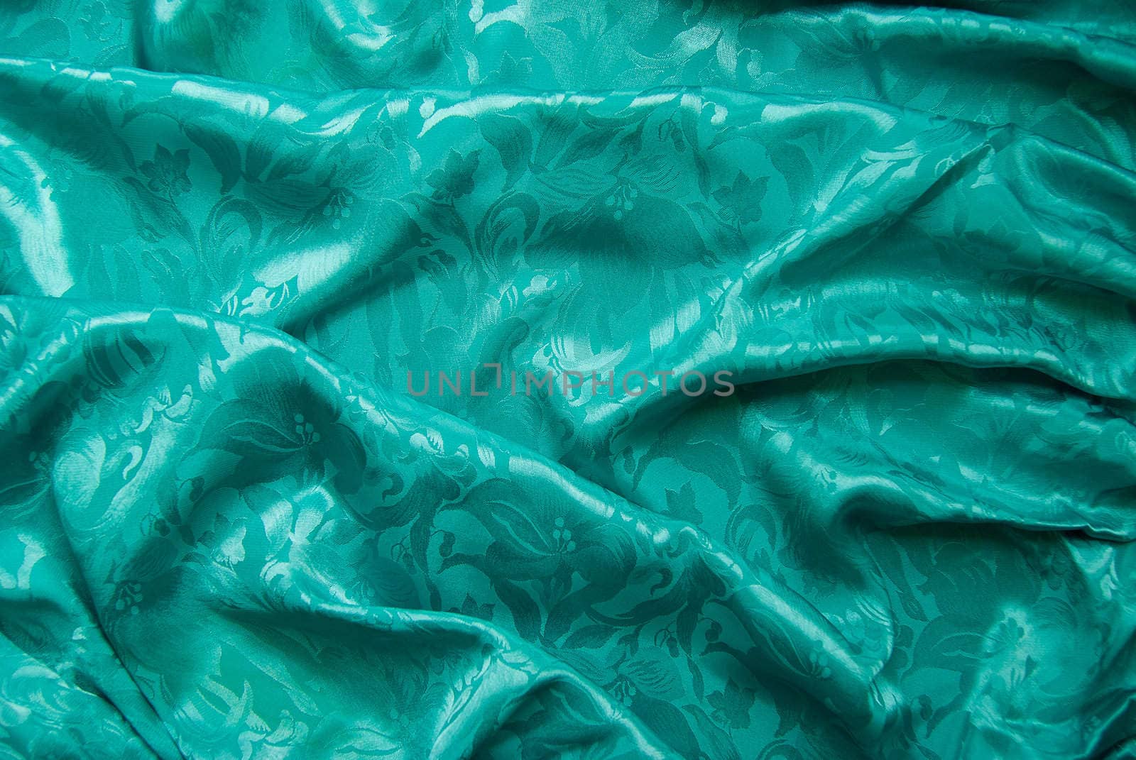 the silk dark sea green color scarf textile