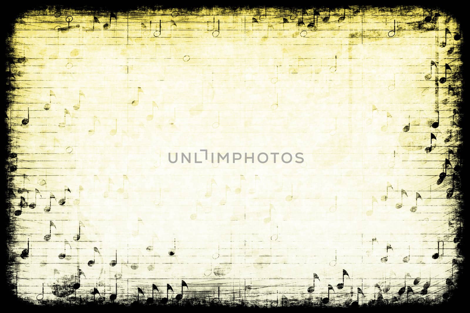 Music Themed Abstract Grunge Background by kentoh