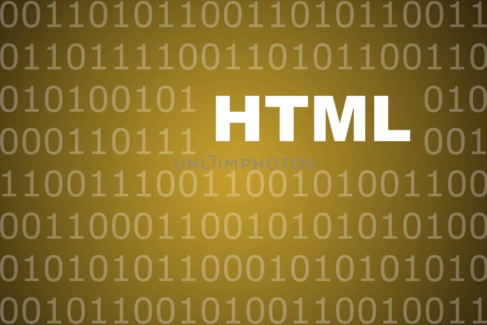 HTML Coding Language Abstract Background with Binary Network