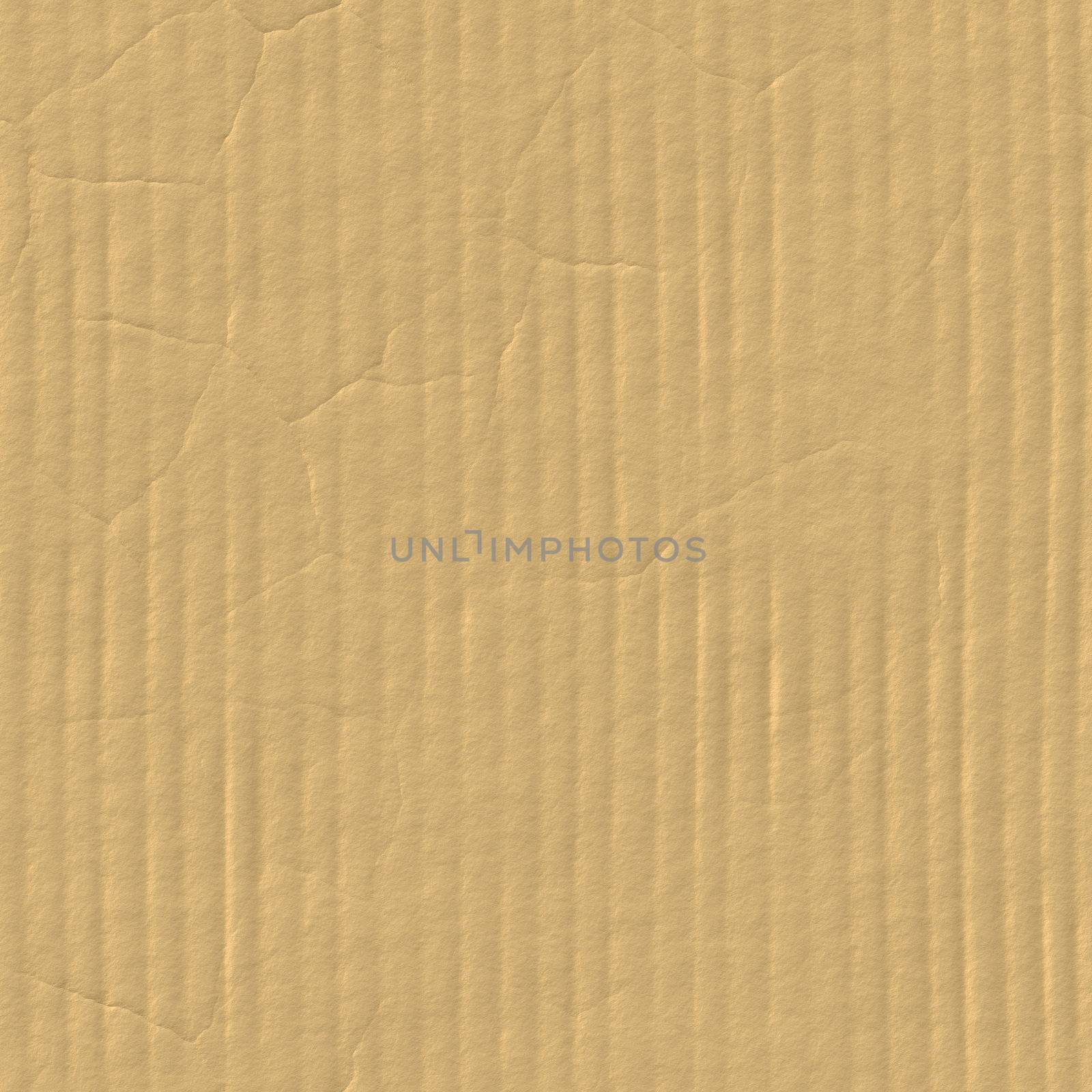 Seamless Cardboard Texture With Corrugated Crease Line