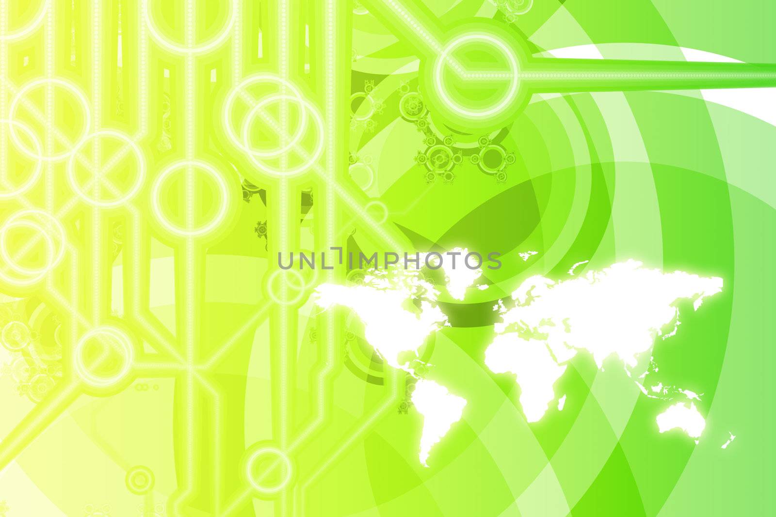 Global Business Color Technology Abstract in Colors