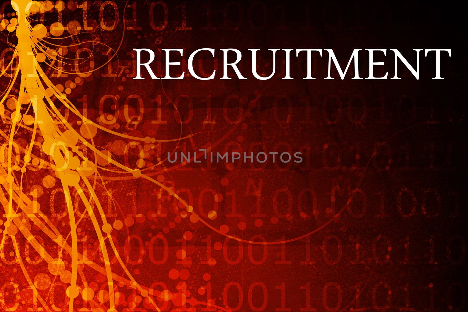 Recruitment Abstract Background in Red and Black