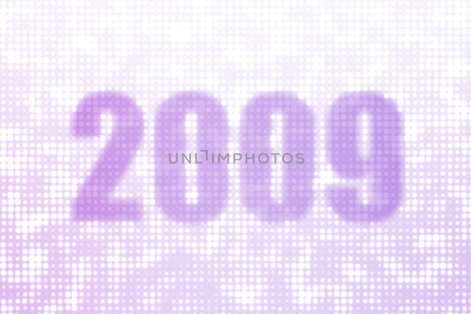 Happy New Year 2009 Greeting Card Abstract Background