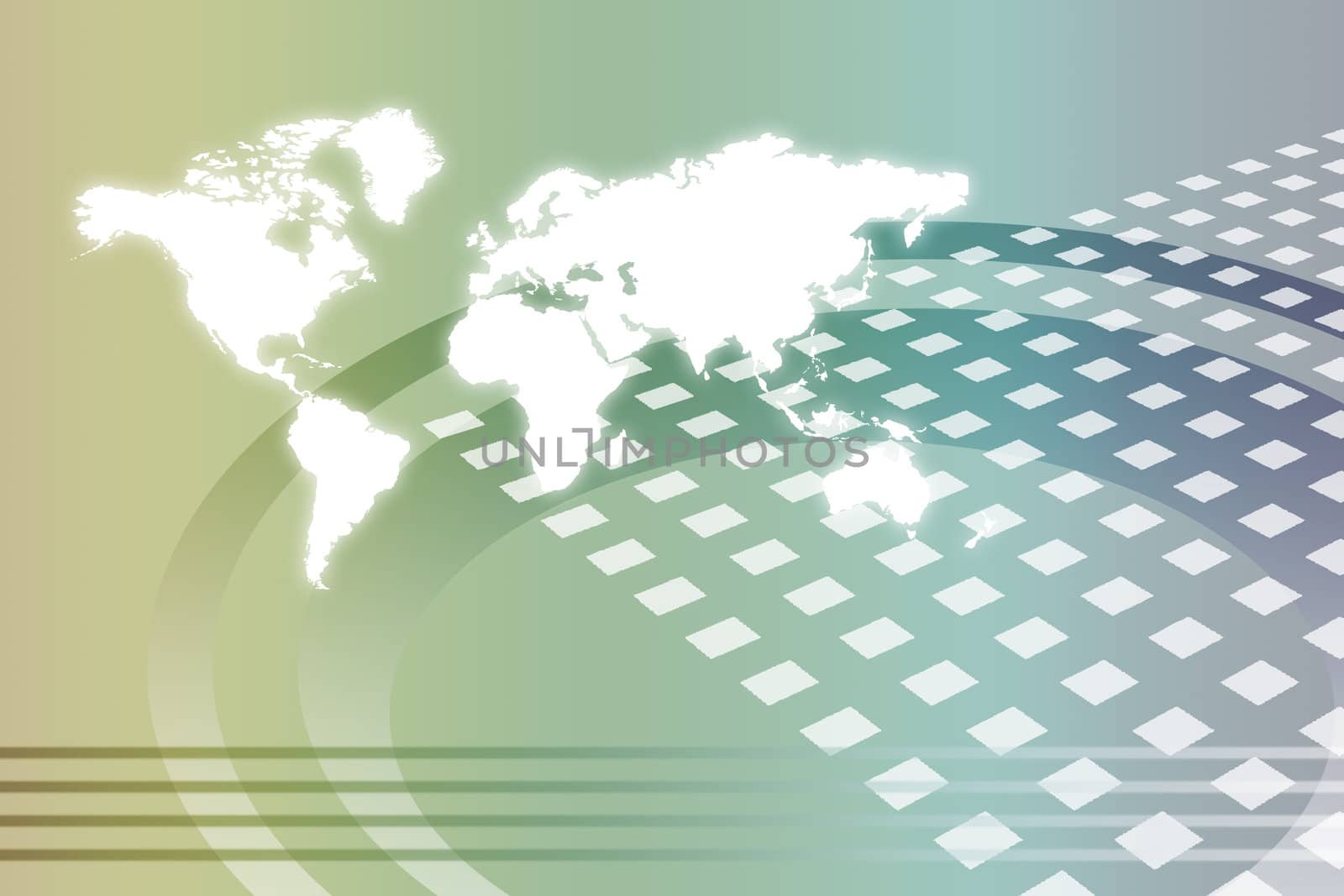 Corporate Worldwide Growth Abstract Background With Map