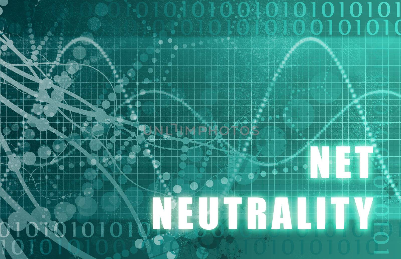 Net Neutrality on a Digital Tech Background