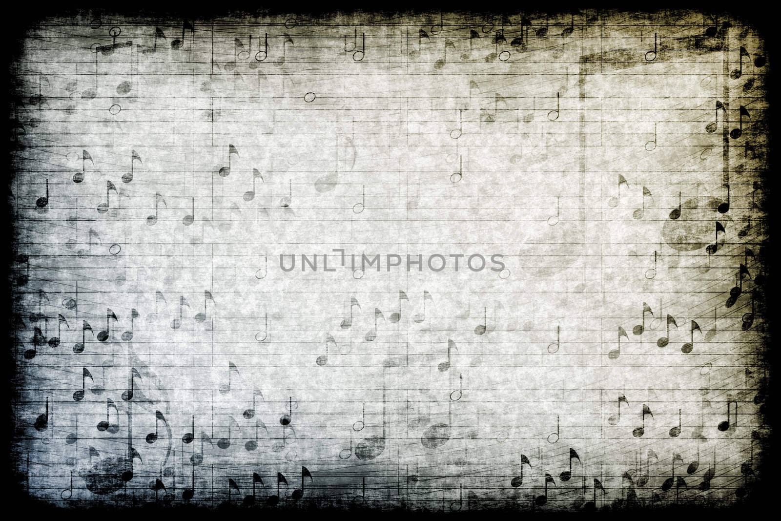 Music Themed Abstract Grunge Background by kentoh