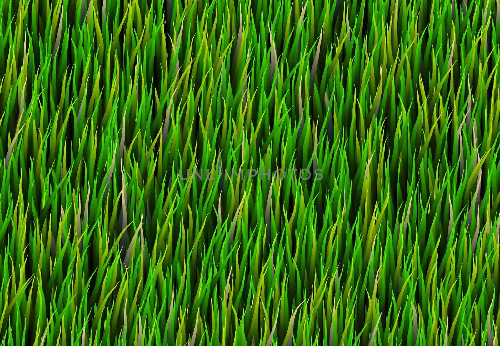 Green Grass Patch Background by kentoh