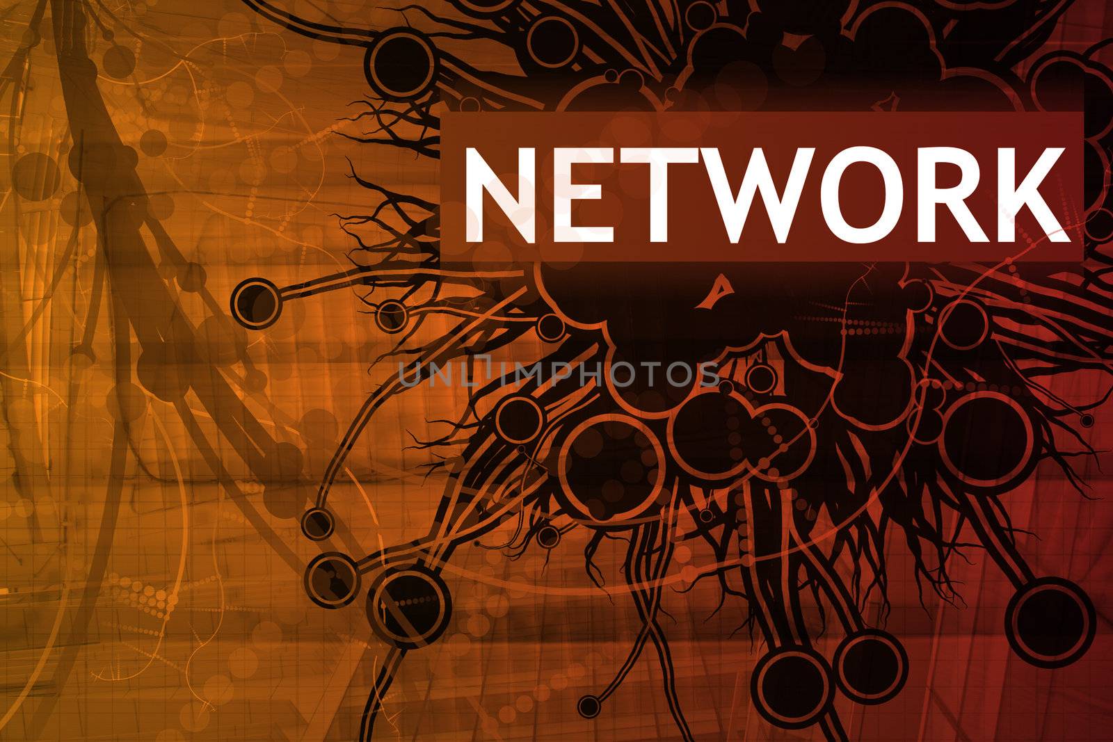 Network Security Alert Abstract Background in Red