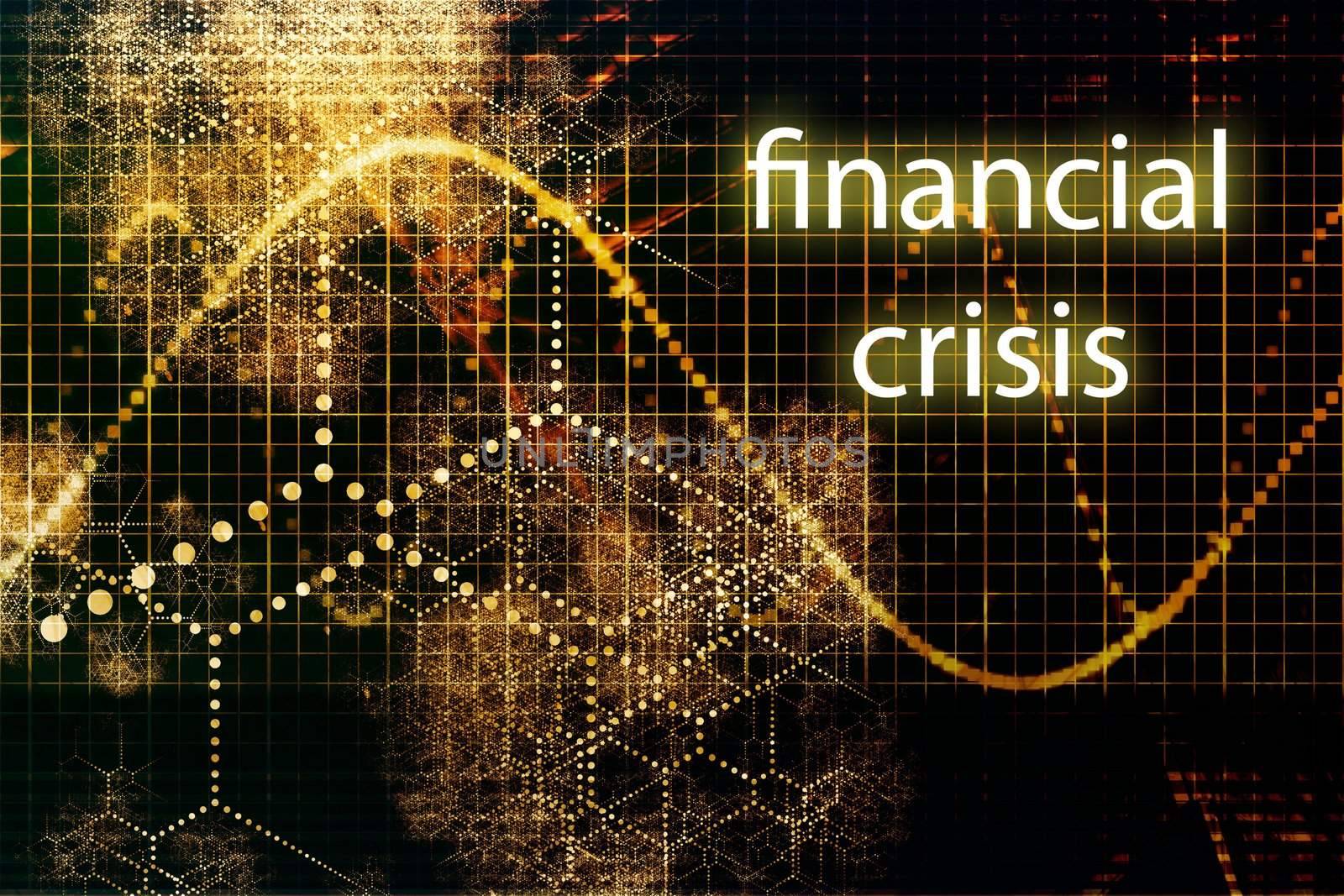 Financial Crisis Business Concept Wallpaper Presentation Background
