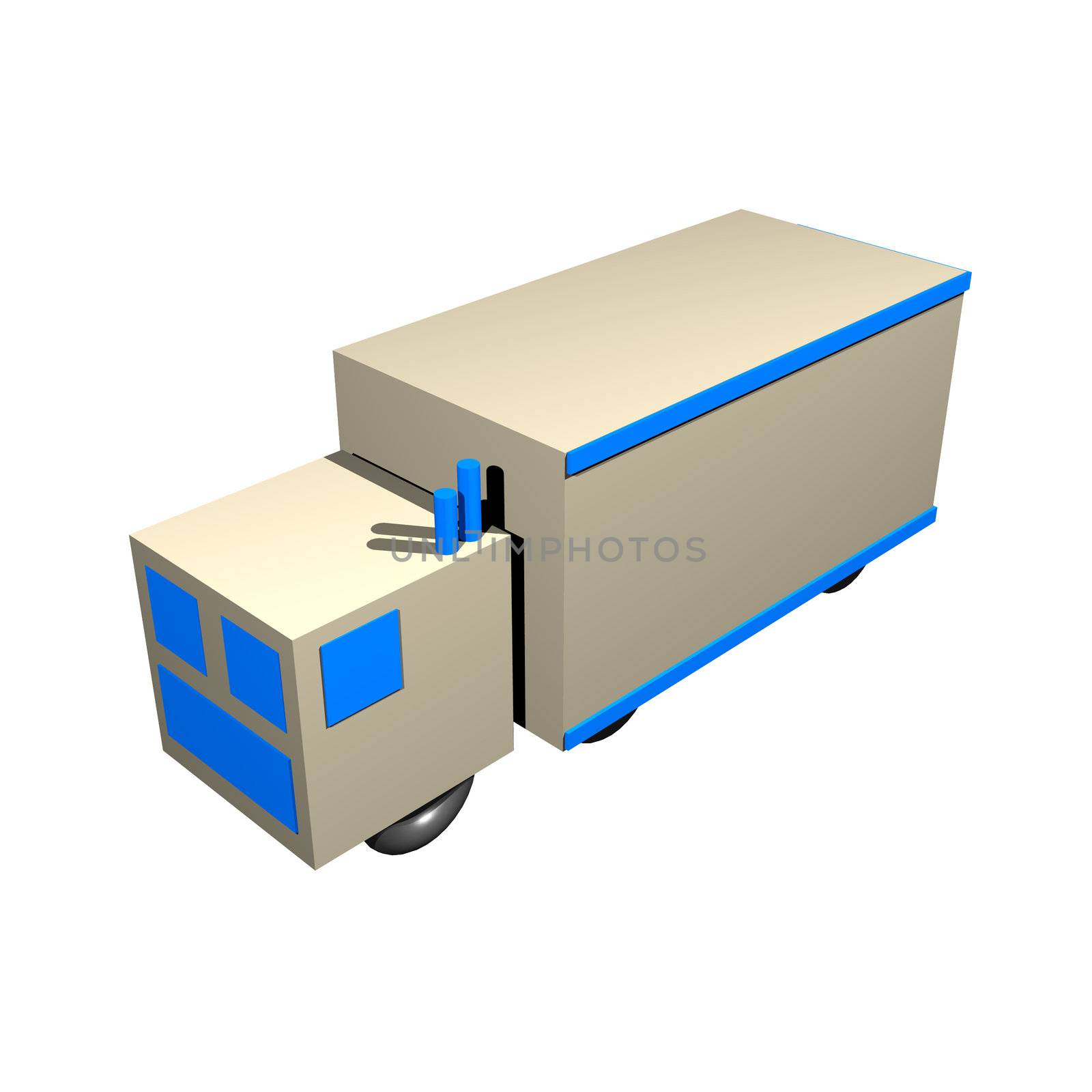 Truck Clip Art Isolated on a White Background