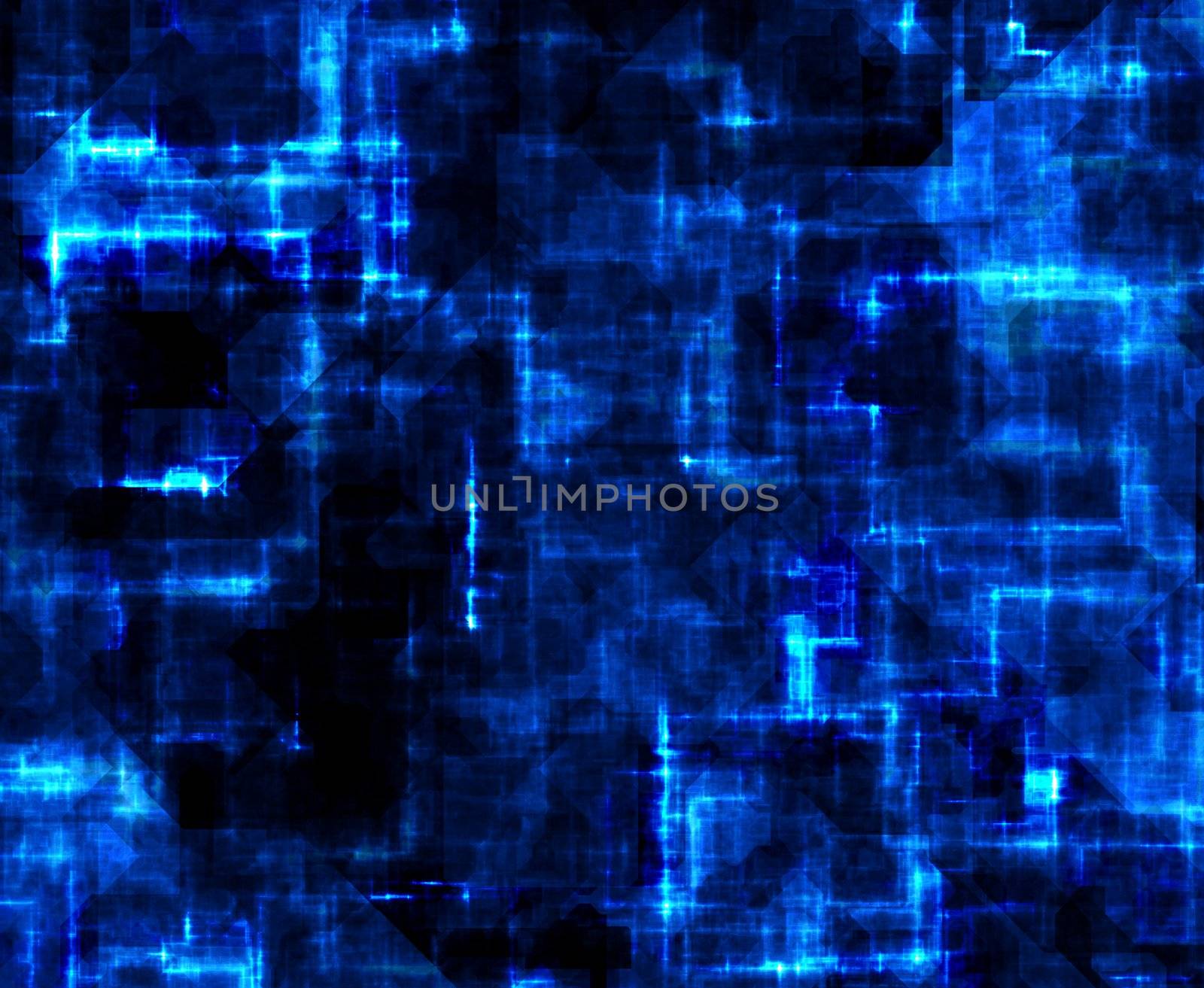 Grunge Technology Cyberspace Abstract Background in Blue tones
